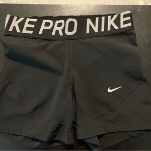 Nike Women's Black Pro Athletic Shorts